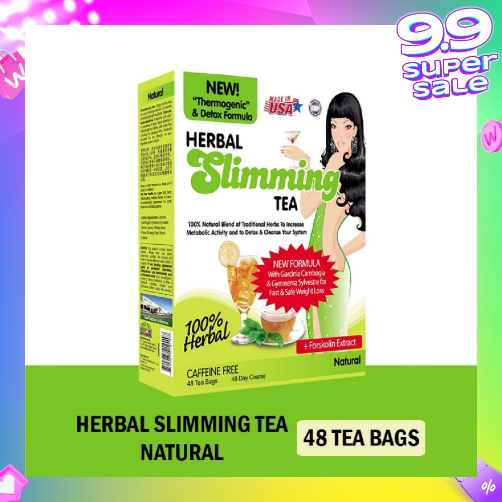 100% Herbal Slimming Caffine Free Tea Natural Tea Bags (Increase Metabolic Activity) 2g x 24s