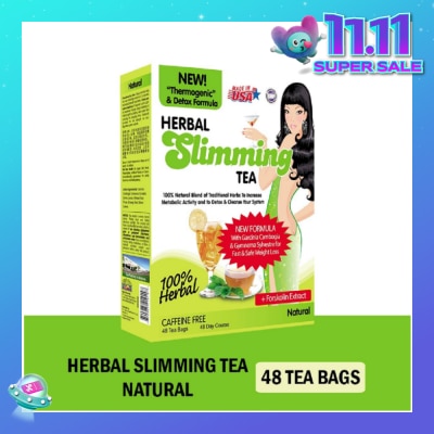 21ST CENTURY 100% Herbal Slimming Caffine Free Tea Natural Tea Bags (Increase Metabolic Activity) 2g x 24s