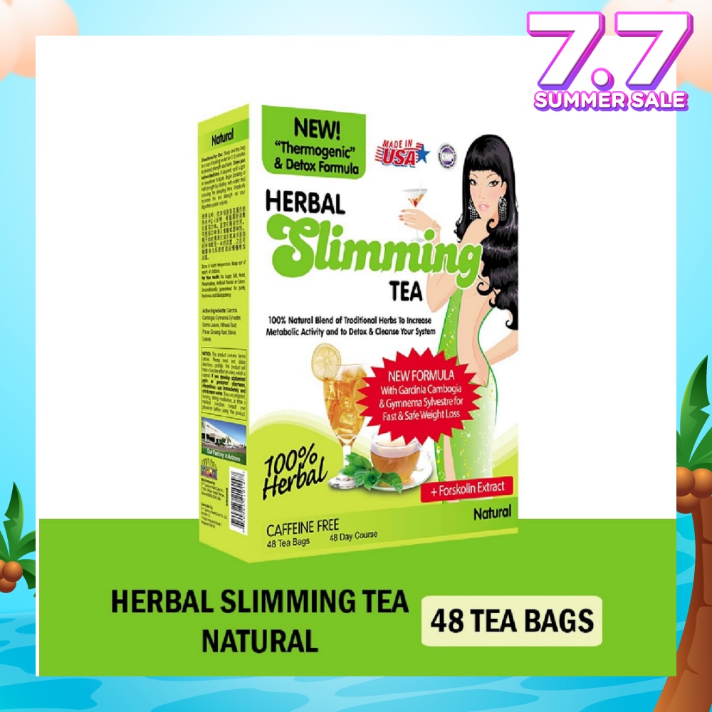 100% Herbal Slimming Caffine Free Tea Natural Tea Bags (Increase Metabolic Activity) 2g x 24s