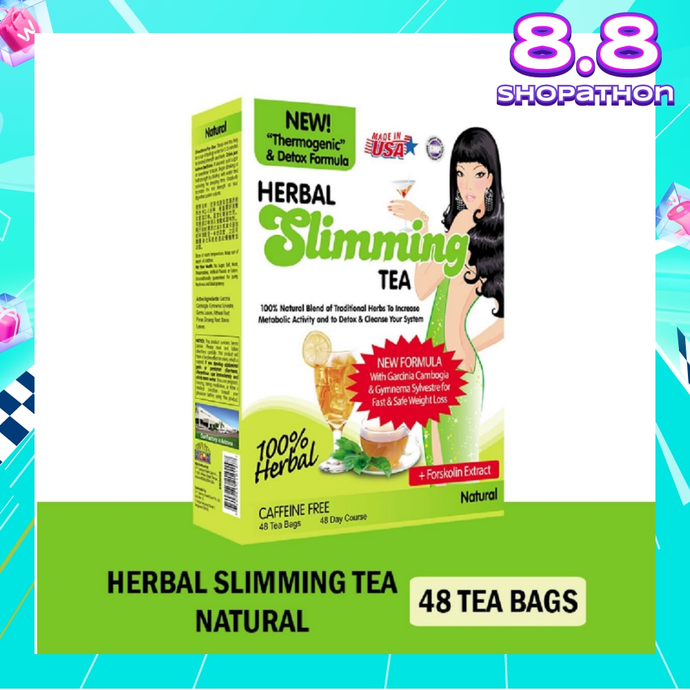 100% Herbal Slimming Caffine Free Tea Natural Tea Bags (Increase Metabolic Activity) 2g x 24s