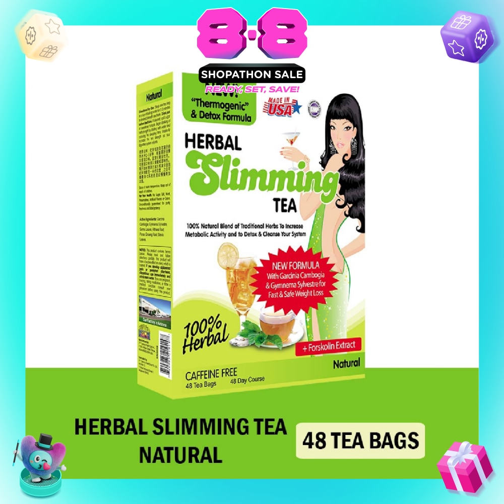100% Herbal Slimming Caffine Free Tea Natural Tea Bags 2g x 48s