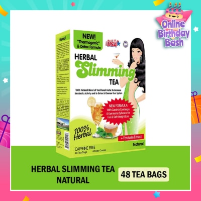 21ST CENTURY 100% Herbal Slimming Caffine Free Tea Natural Tea Bags (Increase Metabolic Activity) 2g x 24s