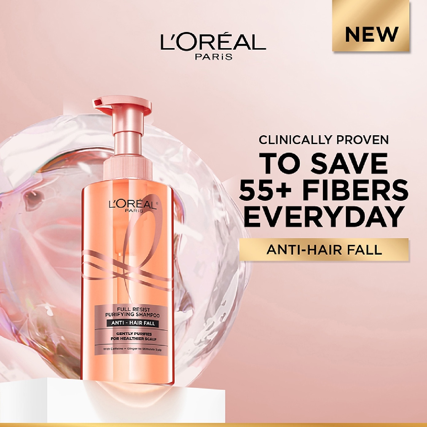 Full Resist Anti Hair Fall Shampoo (Scalp Purifying) 440ml