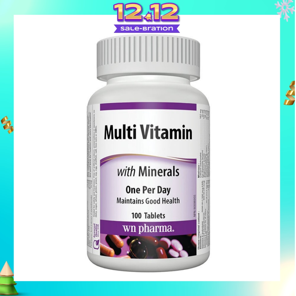 MultiVitasmins With Minerals 100 Tablets
