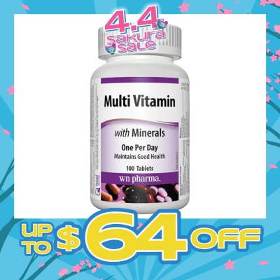 WEBBER NATURALS - MultiVitasmins With Minerals 100 Tablets
