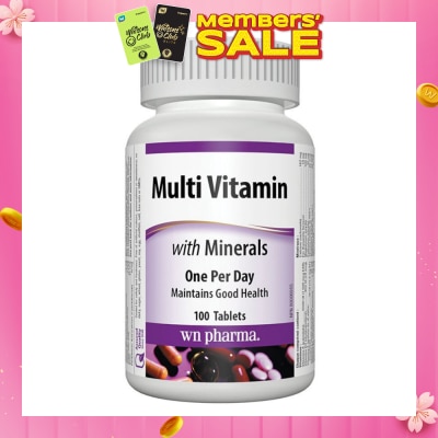 WEBBER NATURALS MultiVitasmins With Minerals 100 Tablets