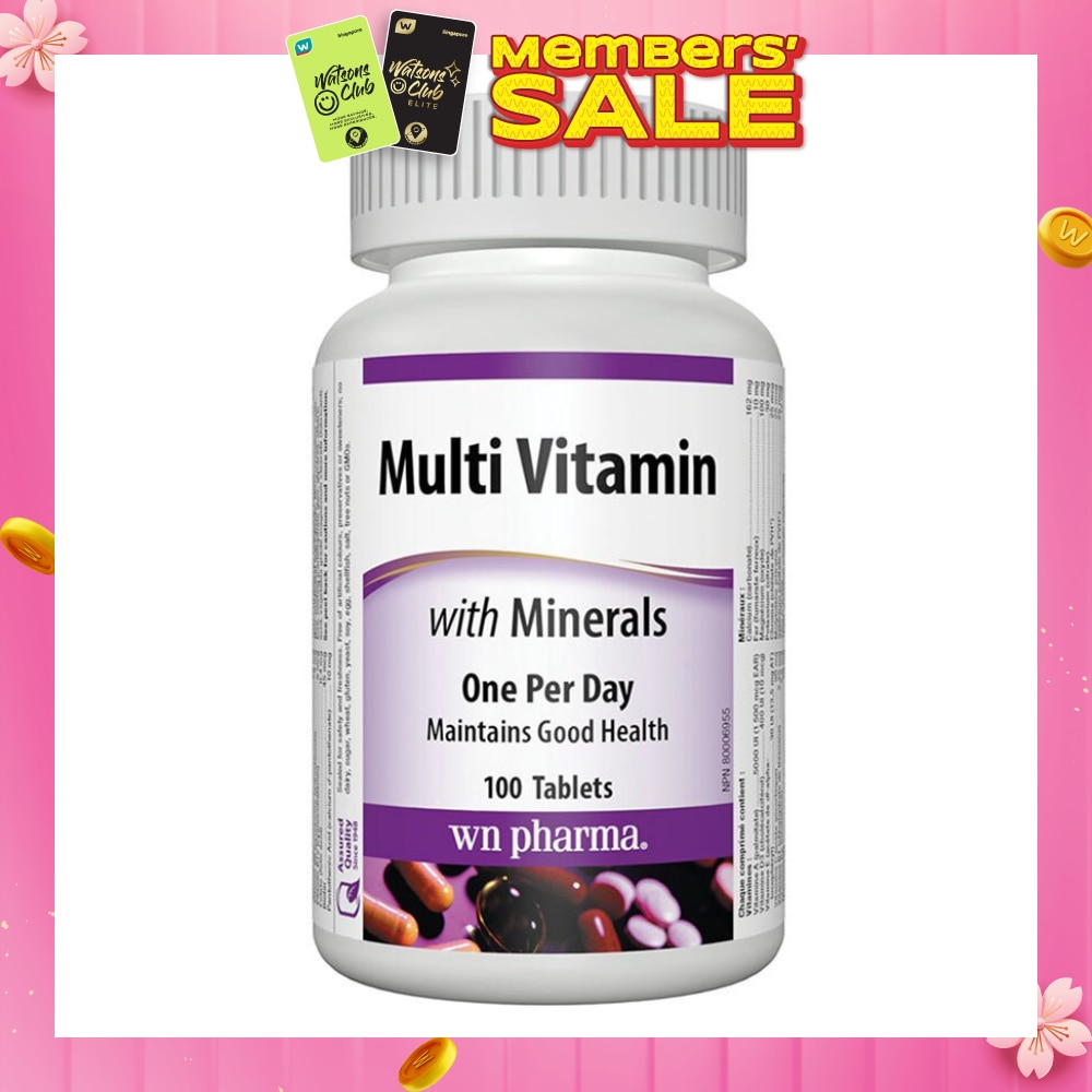 MultiVitasmins With Minerals 100 Tablets