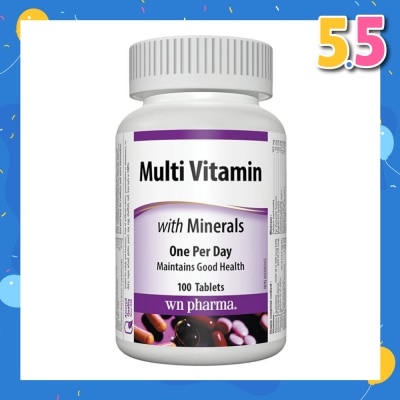WEBBER NATURALS MultiVitasmins With Minerals 100 Tablets