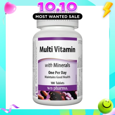 WEBBER NATURALS MultiVitasmins With Minerals 100 Tablets image