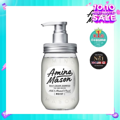 AMINO MASON Whip Cream Shampoo Moist (Suitable for Normal To Dry And Damaged Hair) 450ml