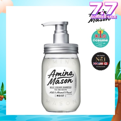 AMINO MASON Whip Cream Shampoo Moist (Suitable for Normal To Dry And Damaged Hair) 450ml