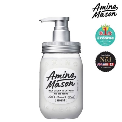 AMINO MASON Milk Cream Treatment Moist (Suitable for Normal To Dry And Damaged Hair) 450ml