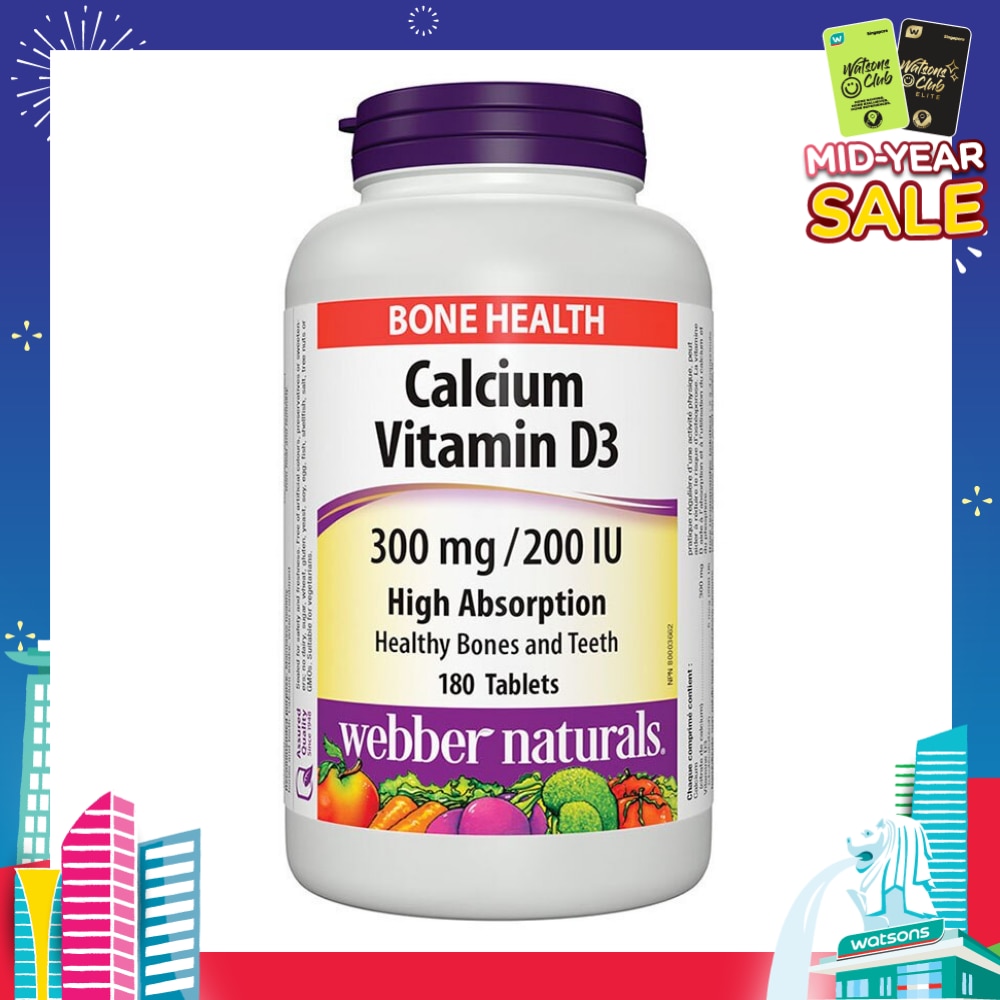 Calcium Citrate with Vitamin D3 180 Tablets