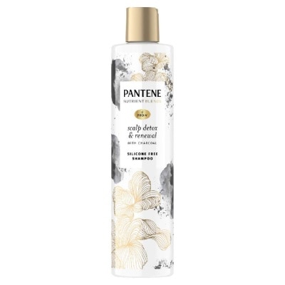 PANTENE Nutrient Blends Scalp Detox & Renewal with Charcoal Shampoo (Detox & Strengthens Hair) 270ml