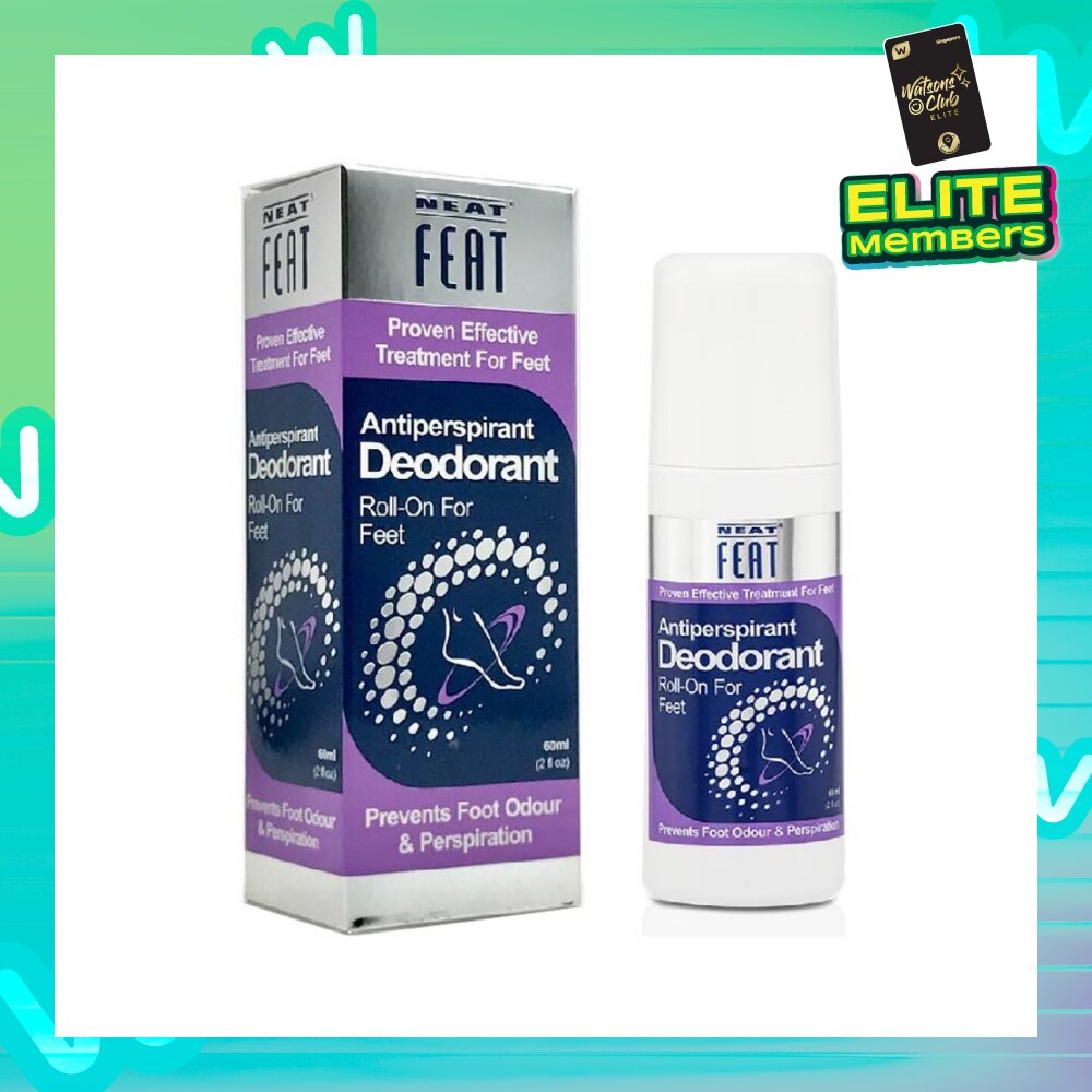 Antiperspirant Deodorant Roll-On for Feet (Prevents Foot Odour & Perspiration) 60ml