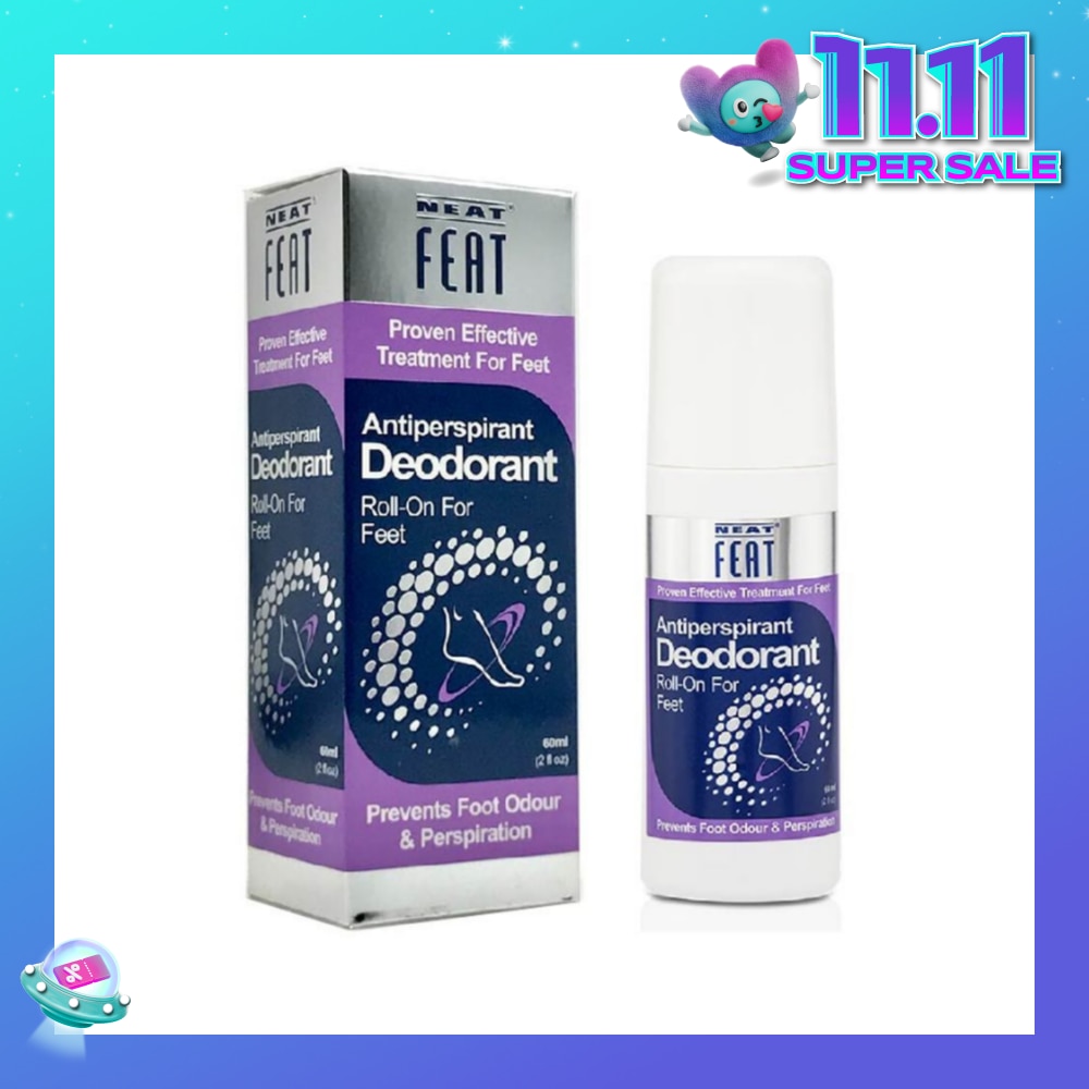 Antiperspirant Deodorant Roll-On for Feet (Prevents Foot Odour & Perspiration) 60ml