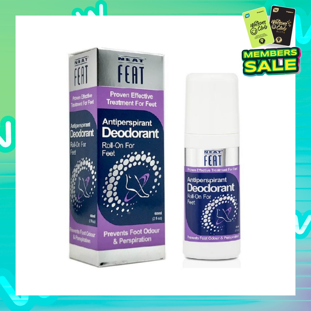 Antiperspirant Deodorant Roll-On for Feet (Prevents Foot Odour & Perspiration) 60ml