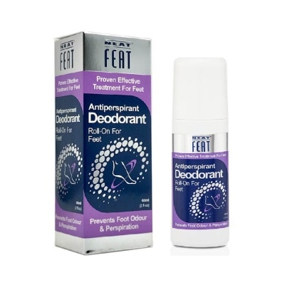 NEAT FEAT Antiperspirant Deodorant Roll-On for Feet (Prevents Foot Odour & Perspiration) 60ml