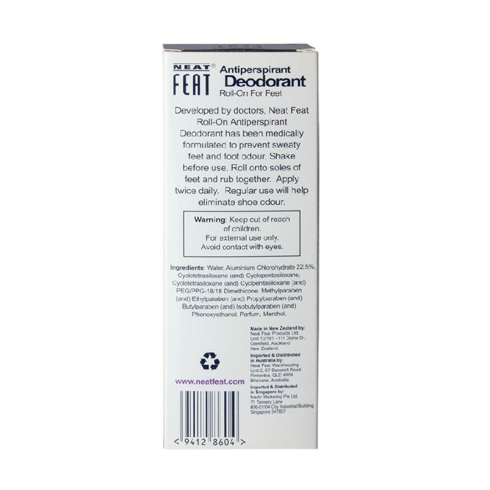 Antiperspirant Deodorant Roll-On for Feet (Prevents Foot Odour & Perspiration) 60ml