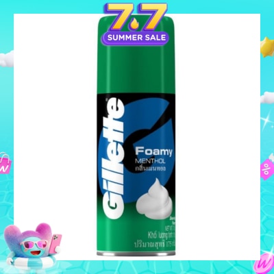 GILLETTE - Foamy Menthol Shave Foam 175g