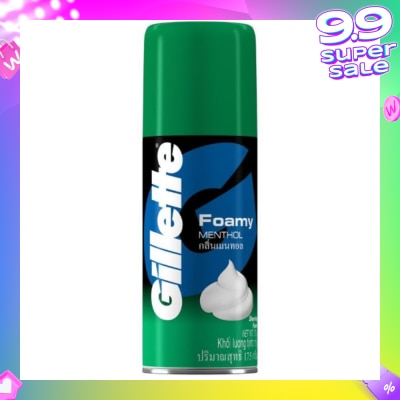 GILLETTE Foamy Menthol Shave Foam 175g