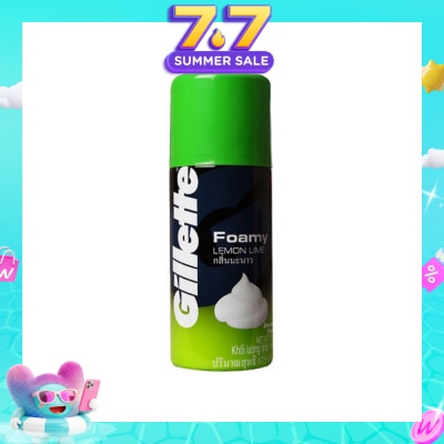 GILLETTE - Foamy Lemon Lime Shaving Foam 175g