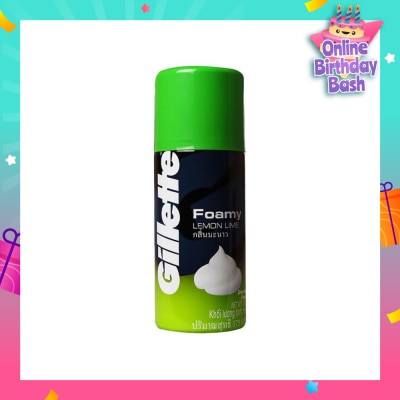 GILLETTE Foamy Lemon Lime Shaving Foam 175g