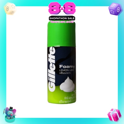GILLETTE - Foamy Lemon Lime Shaving Foam 175g