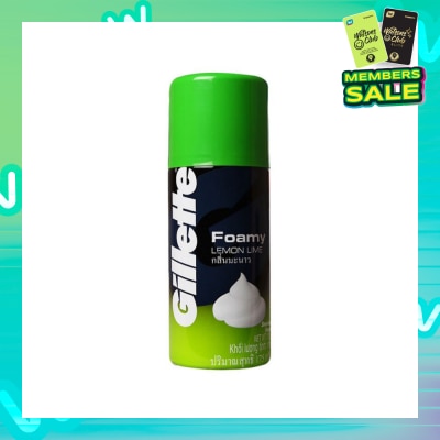 GILLETTE Foamy Lemon Lime Shaving Foam 175g
