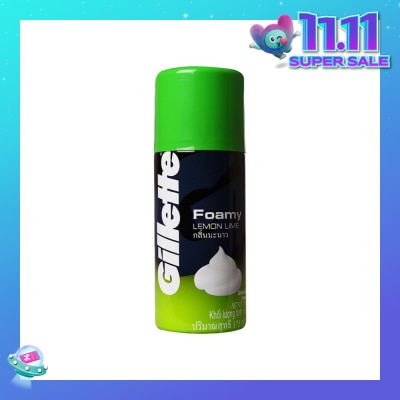GILLETTE Foamy Lemon Lime Shaving Foam 175g