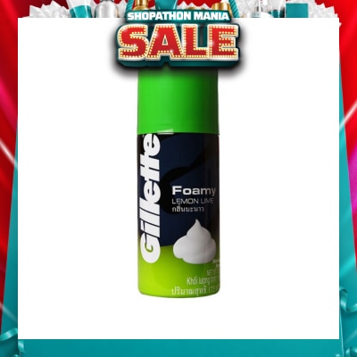 GILLETTE - Foamy Lemon Lime Shaving Foam 175g