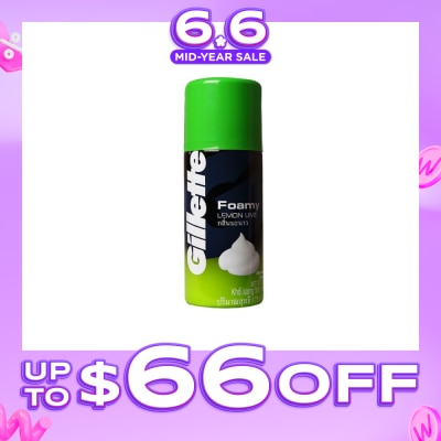 GILLETTE - Foamy Lemon Lime Shaving Foam 175g