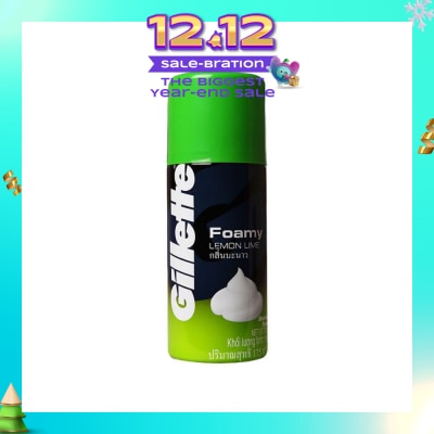 GILLETTE Foamy Lemon Lime Shaving Foam 175g