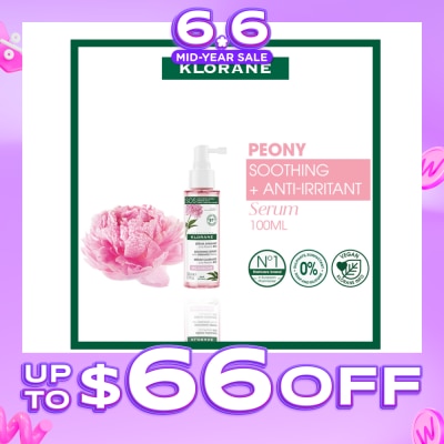 KLORANE - Soothing + Anti-Irritant Peony Serum (For Sensitive Scalp Looking For Relief & Comfort) 100ml