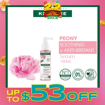 KLORANE Soothing + Anti-Irritant Peony Serum (For Sensitive Scalp Looking For Relief & Comfort) 100ml