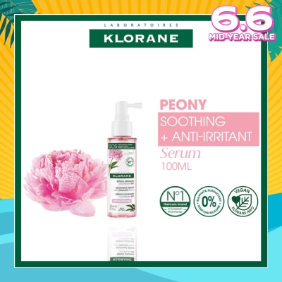 KLORANE Soothing + Anti-Irritant Peony Serum (For Sensitive Scalp Looking For Relief & Comfort) 100ml