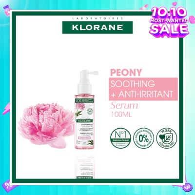 KLORANE Soothing + Anti-Irritant Peony Serum (For Sensitive Scalp Looking For Relief & Comfort) 100ml