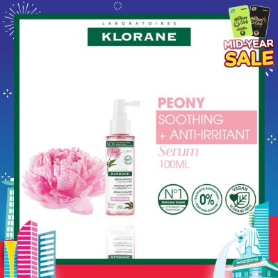 KLORANE Soothing + Anti-Irritant Peony Serum (For Sensitive Scalp Looking For Relief & Comfort) 100ml
