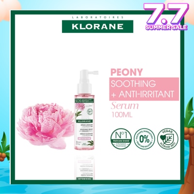 KLORANE Soothing + Anti-Irritant Peony Serum (For Sensitive Scalp Looking For Relief & Comfort) 100ml