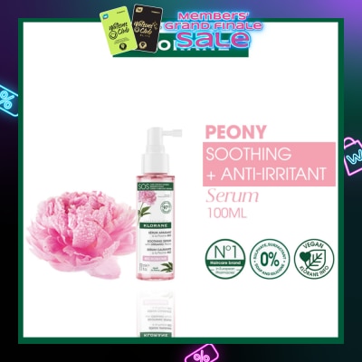 KLORANE Soothing + Anti-Irritant Peony Serum (For Sensitive Scalp Looking For Relief & Comfort) 100ml