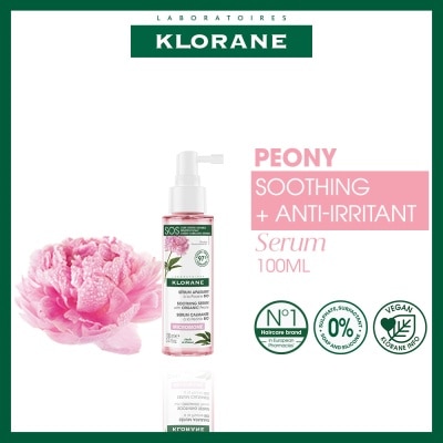 KLORANE Soothing + Anti-Irritant Peony Serum (For Sensitive Scalp Looking For Relief & Comfort) 100ml