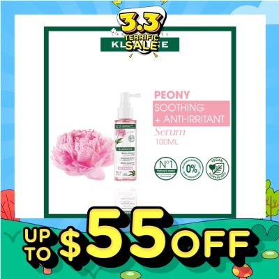 KLORANE Soothing + Anti-Irritant Peony Serum (For Sensitive Scalp Looking For Relief & Comfort) 100ml