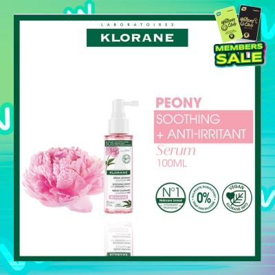 KLORANE Soothing + Anti-Irritant Peony Serum (For Sensitive Scalp Looking For Relief & Comfort) 100ml