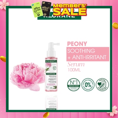 KLORANE Soothing + Anti-Irritant Peony Serum (For Sensitive Scalp Looking For Relief & Comfort) 100ml