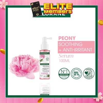 KLORANE Soothing + Anti-Irritant Peony Serum (For Sensitive Scalp Looking For Relief & Comfort) 100ml
