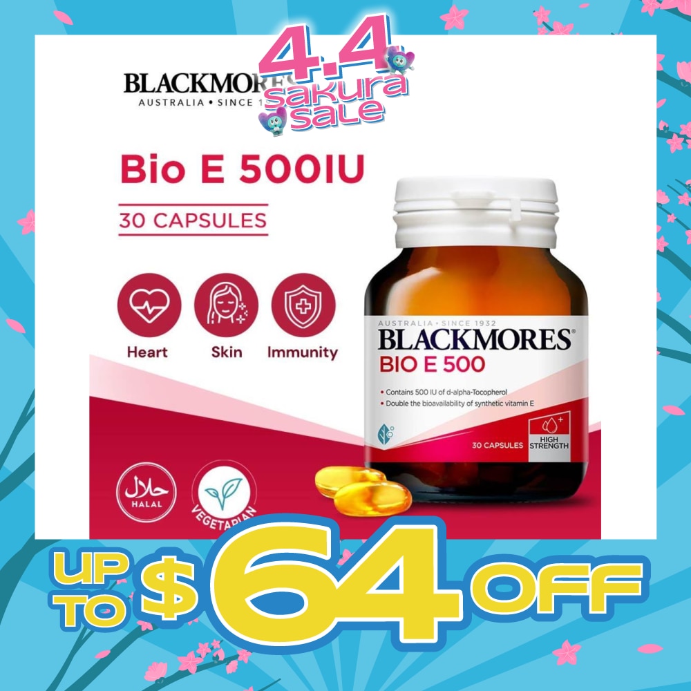 Bio E 500 IU Capsules 30s