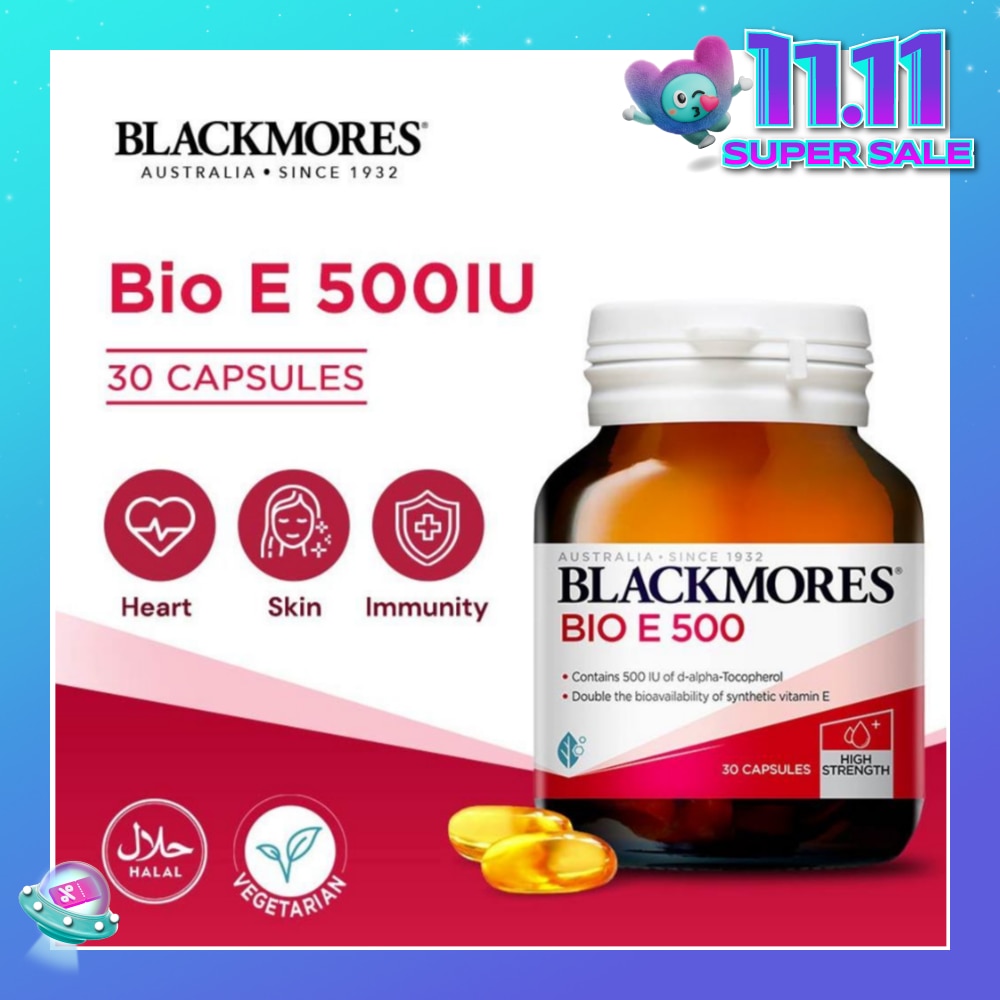 Bio E 500 IU Capsules 30s