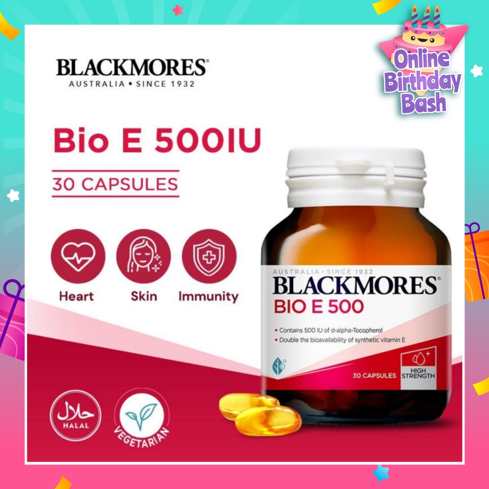 Bio E 500 IU Capsules 30s