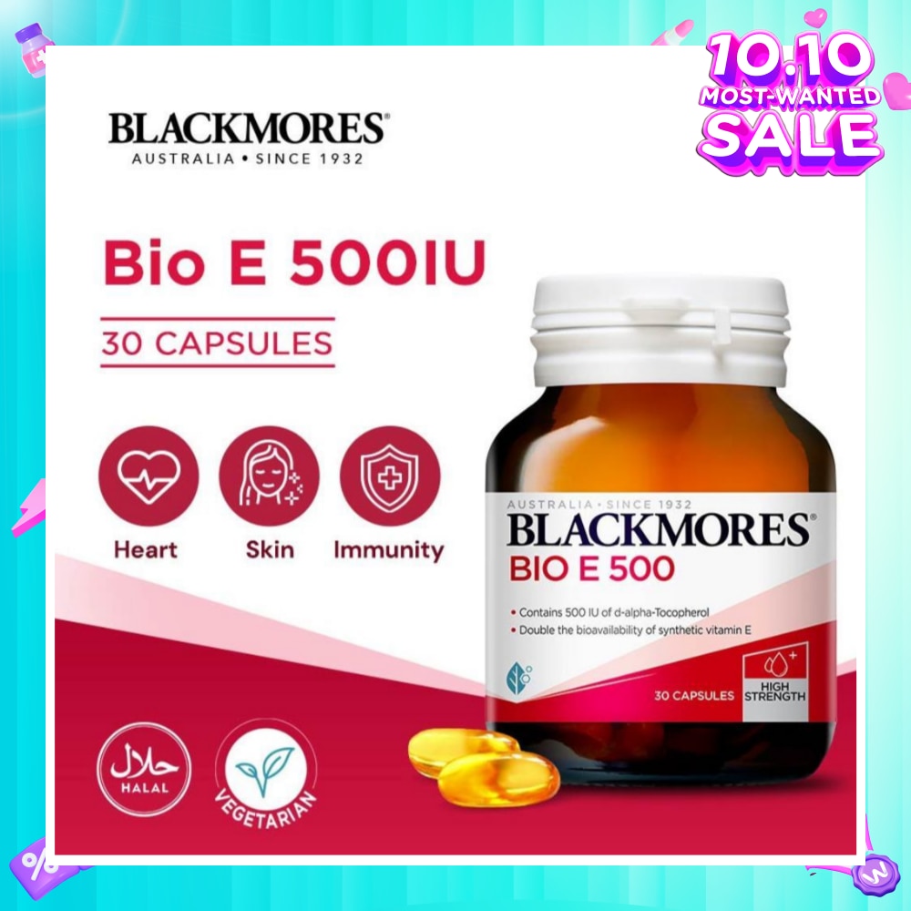 Bio E 500 IU Capsules 30s