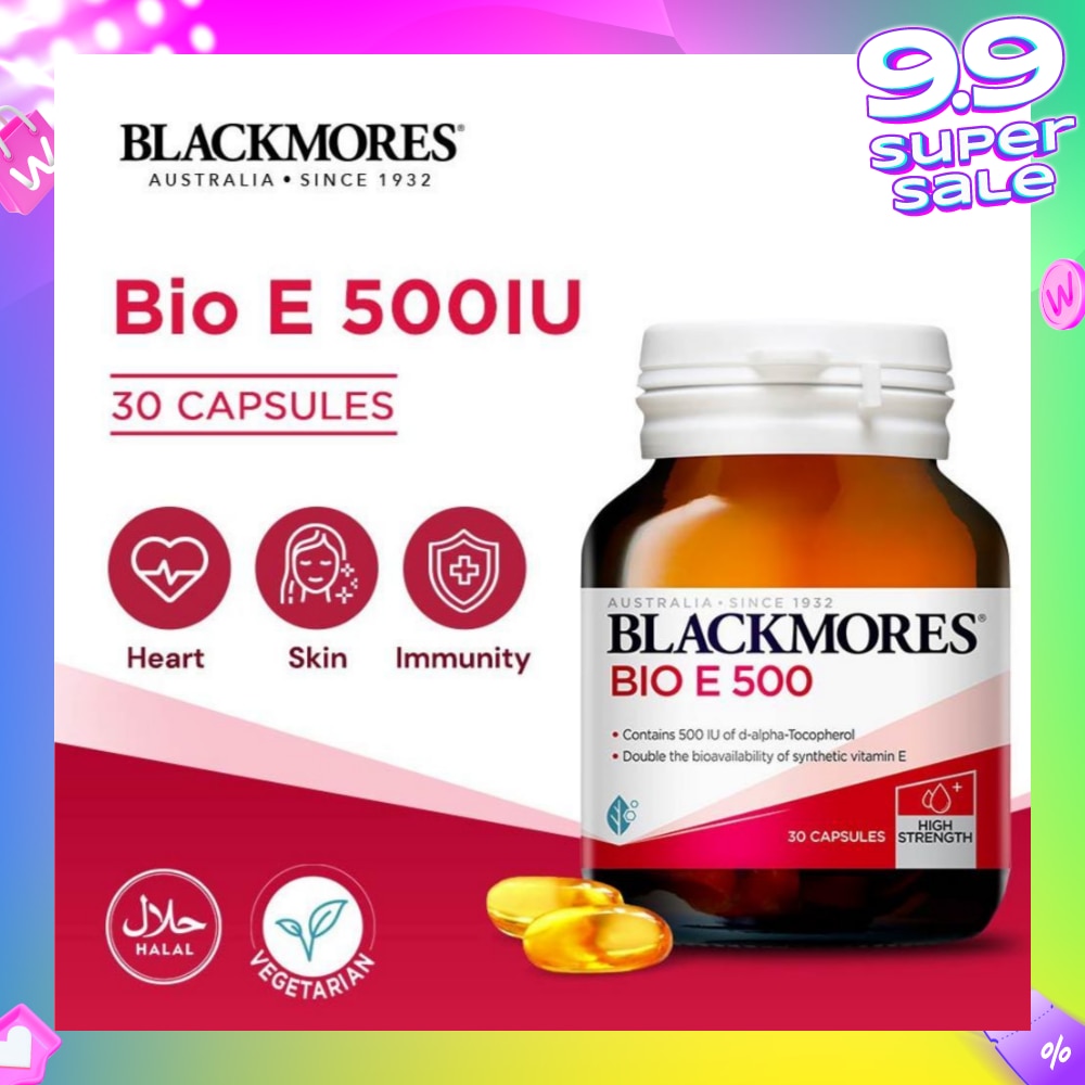 Bio E 500 IU Capsules 30s